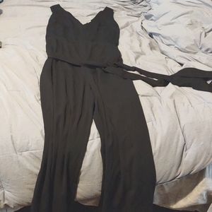 One piece black romper.